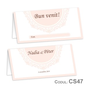 Place Card nunta CS47